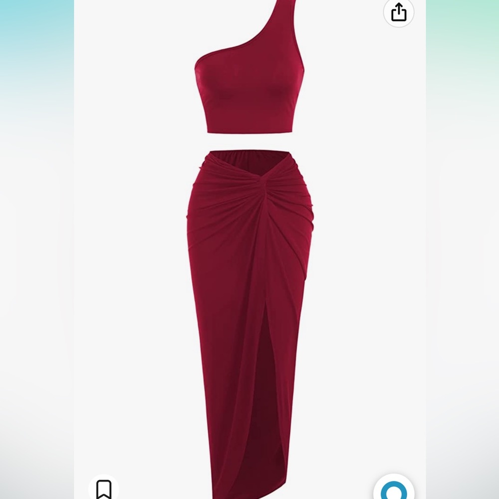 Zaful Two piece red set